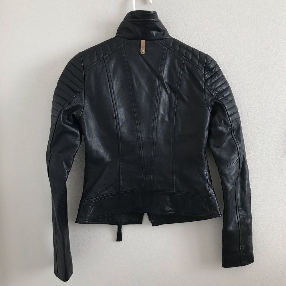 SOLD Aritzia Mackage Kenya Black Leather Jacket - Picture 2 of 7